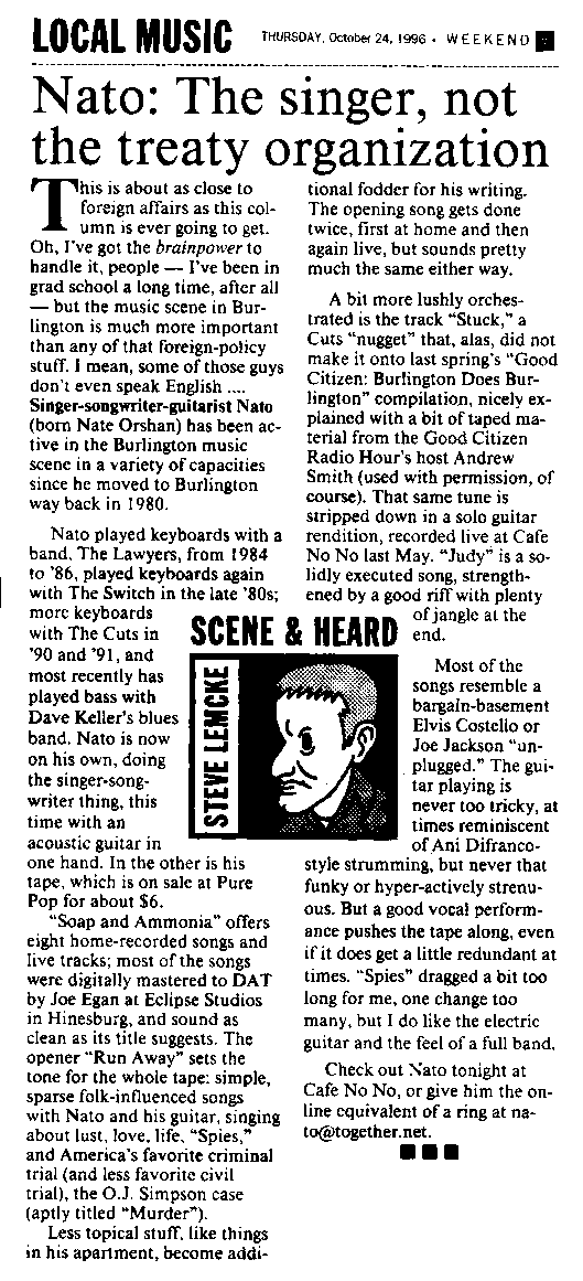 Black & white picture of an excerpt of Steve Lemcke's